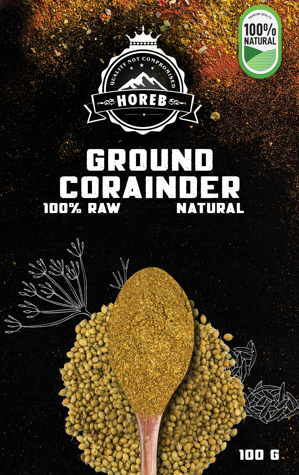 Ground Coriander - Front